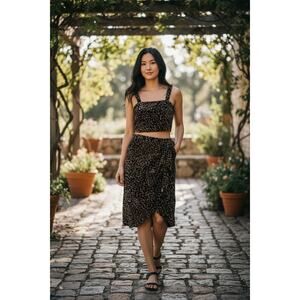 slim fit dress slacks Rachel Zoe -Rosalee Gold Foiled Dress (Size 2)  Goldie's